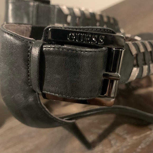 NEW! Guess black and silver heels - Picture 3 of 4
